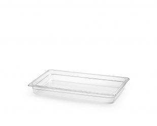 Polykarbonatkantin, transparent, GN 1/1, djup 65-200 mm, Patina