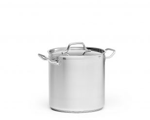 Kittel, hög inkl lock, rostfritt 12l, Ø 26 cm, Patina