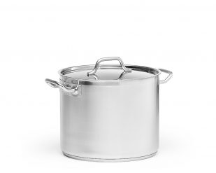 Kittel, hög inkl lock, rostfritt 20l, Ø 32 cm, Patina