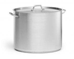 Kittel, hög inkl lock, rostfritt 78l, Ø 50 cm, Patina