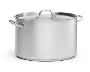 Kittel, låg inkl lock, rostfritt 44,5l, Ø 45 cm, Patina