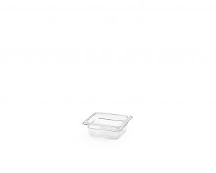 Polykarbonatkantin, transparent, GN 1/6, djup 65-150 mm, Patina