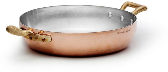 Kopparpanna med två handtag, Ø 24 cm, Ø 24 cm, Agnelli