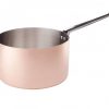 Kopparkastrull med rostfri insida samt induktionsbotten, Ø 24 cm, Agnelli