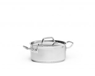Kittel, låg inkl lock, rostfritt 4,5l, Ø 24 cm, Patina