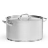 Kittel, låg inkl lock, rostfritt 27l, Ø 40 cm, Patina