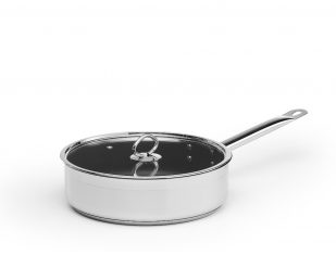 Traktörpanna, non-stick med glaslock, Ø 26 cm, Patina