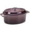 Slowcook minigryta oval 0,4l, aubergine, Pentole Agnelli