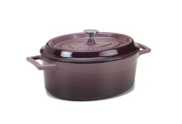 Slowcook minigryta oval 0,4l, aubergine, Pentole Agnelli