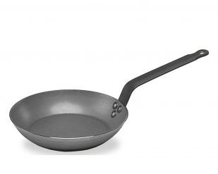 Stekpanna Blacksteel, stål med platt järnhandtag, Ø 20-40 cm, Agnelli