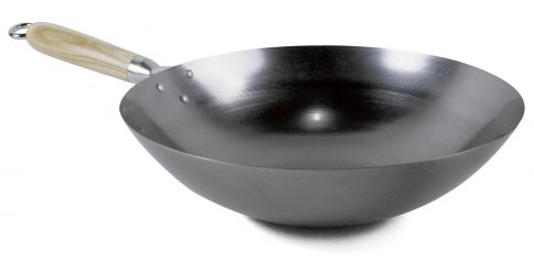 Wok 4,5 L Ø 33 cm, rund botten, Exxent