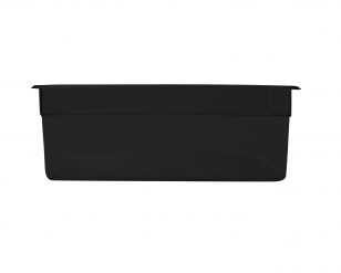 GN-kantin 1/6, Svart, Djup 65-150, Exxent