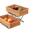 2st korgar i ställning, 40x25 cm, brun, Patina