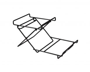 Stålställning för 2 st korgar/kantiner/fat GN 1/2, Patina