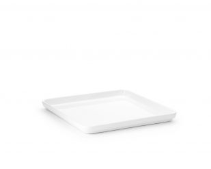 Tallrik Bas, vit porslin, 275x275xH25mm, Patina