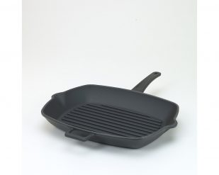 Grillpanna räfflad, mattsvart, 26x26 cm, Agnelli
