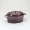 Slowcookgryta, oval, 4,8l, aubergine , Pentole Agnelli