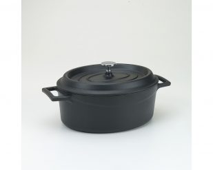Slowcookgryta, oval, 3,3l, mattsvart, Pentole Agnelli
