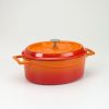 Slowcookgryta, oval, 3,3l, orange , Pentole Agnelli