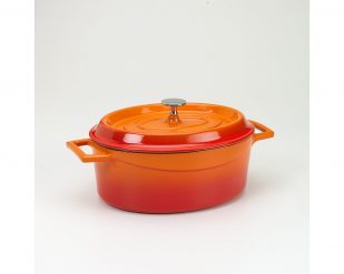 Slowcookgryta, oval, 3,3l, orange , Pentole Agnelli
