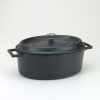 Slowcookgryta, oval, 4,8l, mattsvart , Pentole Agnelli