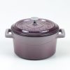 Slowcook minigryta rund, aubergine, Ø 10 cm, Pentole Agnelli