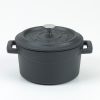 Slowcook minigryta rund, mattsvart, Ø 10 cm, Pentole Agnelli