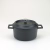 Slowcookgryta, rund, mattsvart, Ø 20 cm, Pentole Agnelli