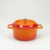 Slowcookgryta, rund, orange, Ø 20 cm, Pentole Agnelli