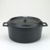 Slowcookgryta, rund, mattsvart, Ø 28 cm, Pentole Agnelli