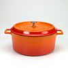 Slowcookgryta, rund, orange, Ø 28 cm, Pentole Agnelli