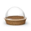 Brödkorg med roll-top lock, brun Ø 40 cm, Patina