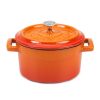 Slowcook minigryta rund, orange, Ø 14 cm, Pentole Agnelli
