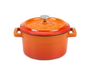 Slowcook minigryta rund, orange, Ø 14 cm, Pentole Agnelli