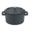 Slowcook minigryta rund, mattsvart, Ø 14 cm, Pentole Agnelli