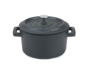 Slowcook minigryta rund, mattsvart, Ø 14 cm, Pentole Agnelli