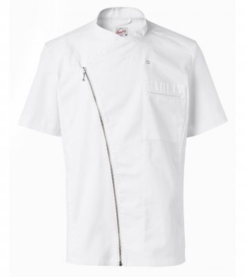 Kockskjorta kort ärm stretch (Vit), Segers