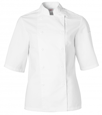 Kockrock - Dam, kort ärm (Vit), Segers