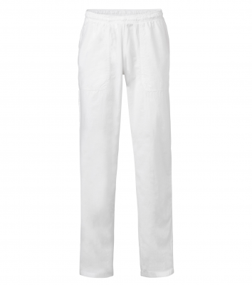 Byxa - Unisex, resår, krinkle (Vit), Segers