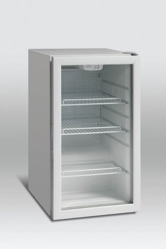 Kylskåp med glasdörr, 110 L, Scancool