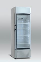 Kylskåp med glasdörr, 330 L, Scancool