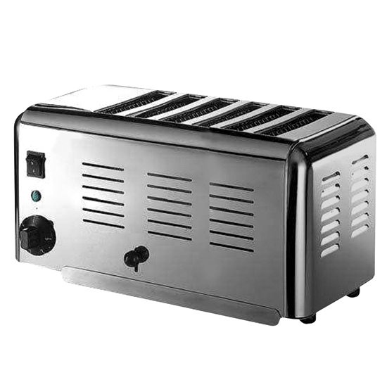 Brödrost, 6 skivor, rostfritt stål, Ristormarkt Brödrost, 6 skivor, rostfritt stål, Ristormarkt