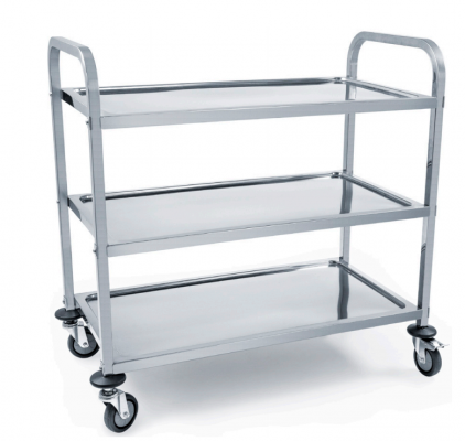 Serveringsvagn i rostfritt, Exxent