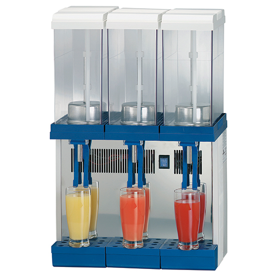 Dispenser för kylda drycker, 3x9 L, Mastro