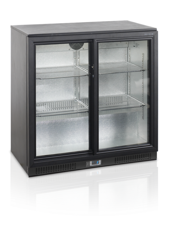 Barkyl 2 skjutbara dörrar, höjd 90 cm, 196 L, Tefcold