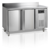 Kylbänk med stänkskydd, GN 1/1, 2 dörrar, 282 L, Tefcold