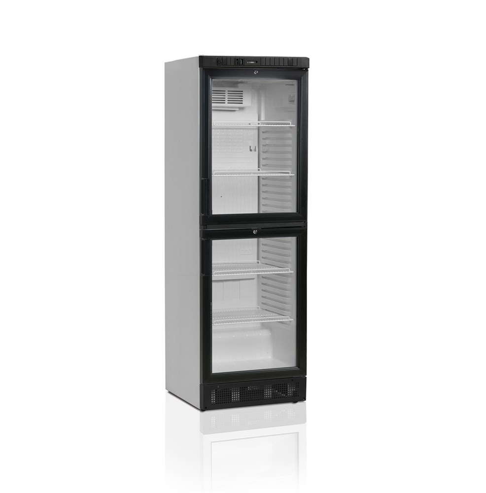 Kylskåp med 2 glasdörrar, 372 L, Tefcold