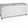 Glassfrys med 2 skjutlock, 670 L, Tefcold