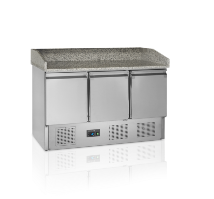 Pizzabänk GN 1/1, 3 dörrar, 400 L, Tefcold